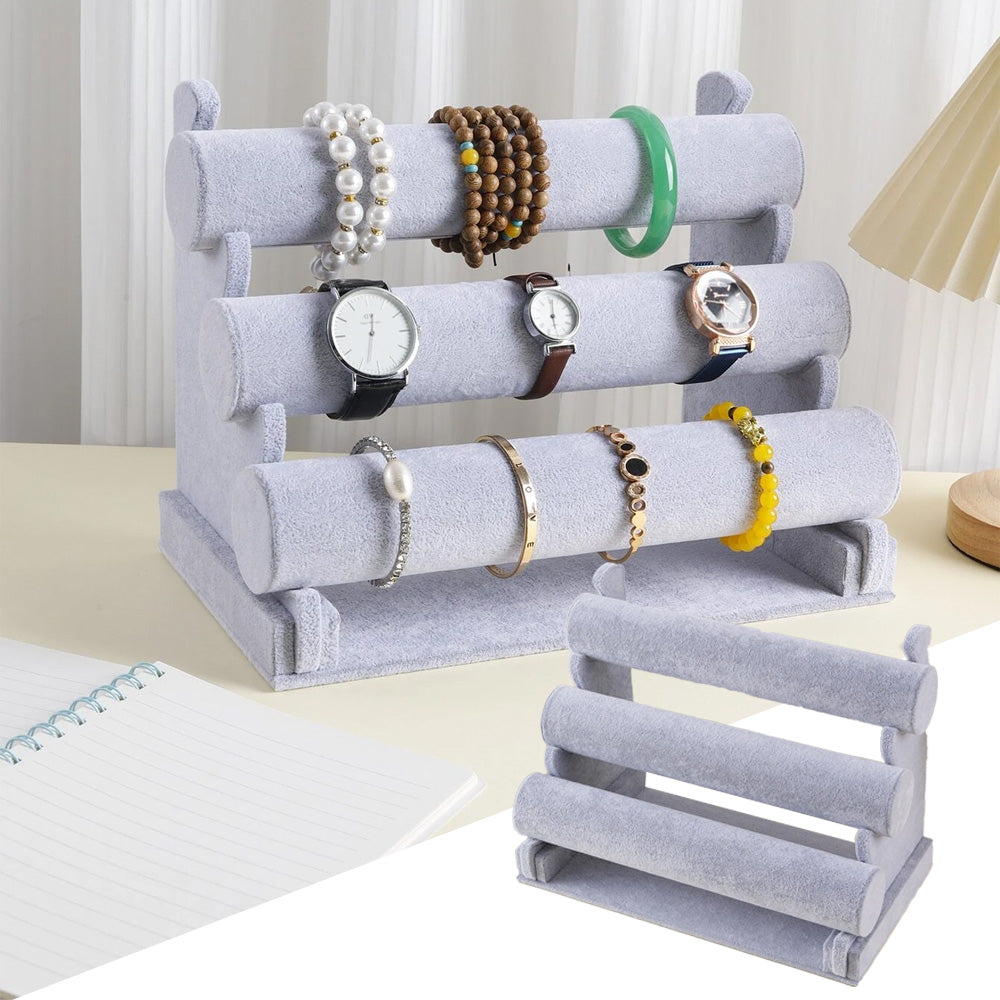 حامل تنظيم  أساور وساعات مخملي 3 طبقات