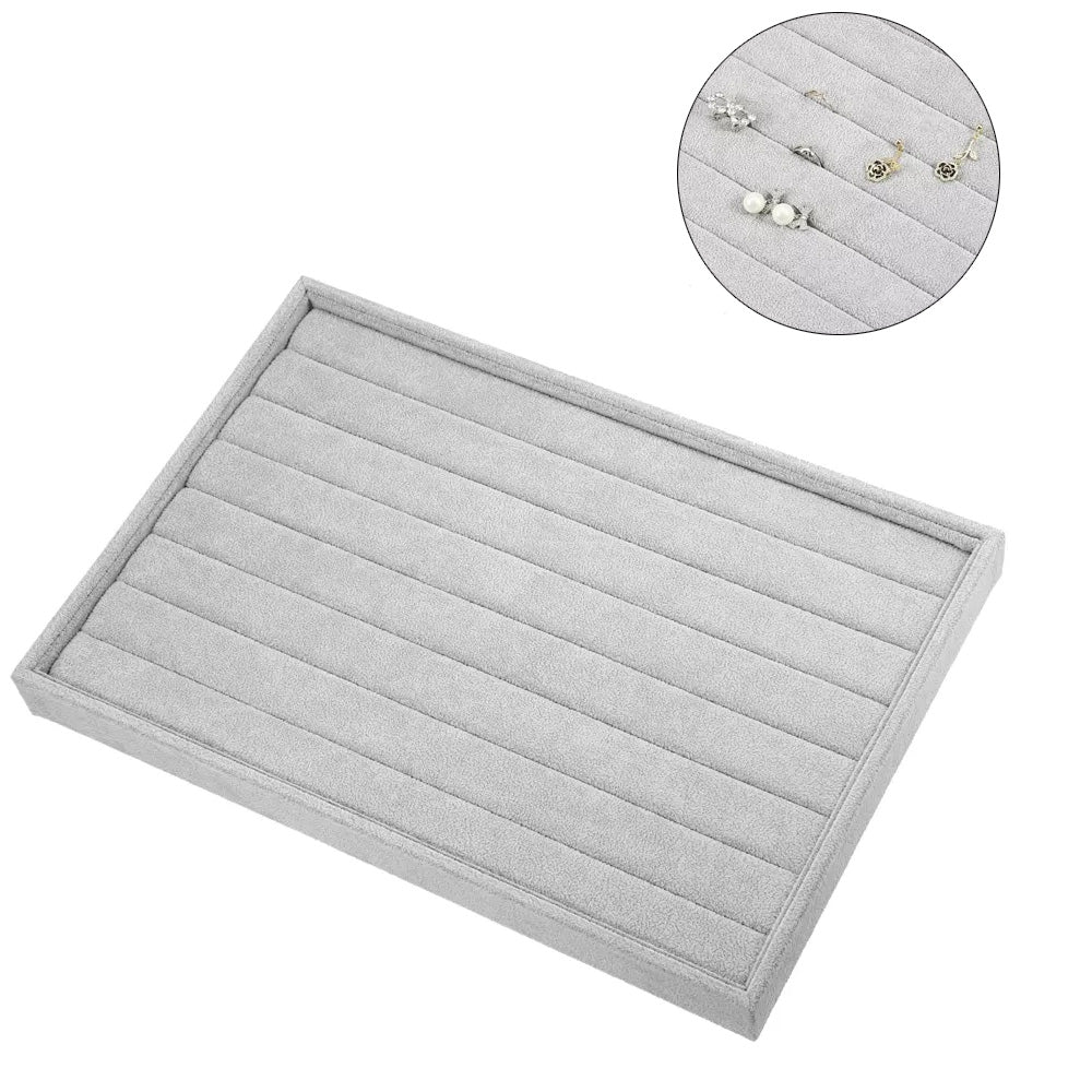 صينية لتنظيم المجوهرات فاخرة من المخمل