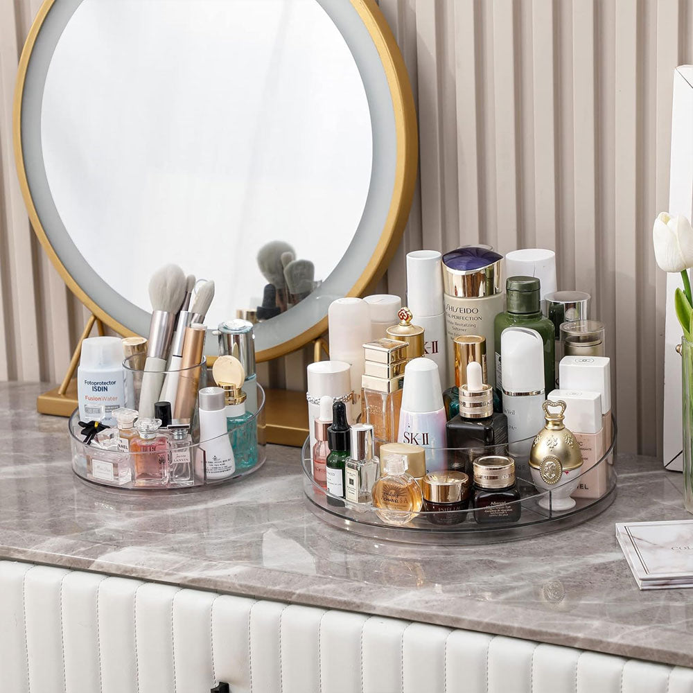 صندوق تخزين مستحضرات التجميل الدوار