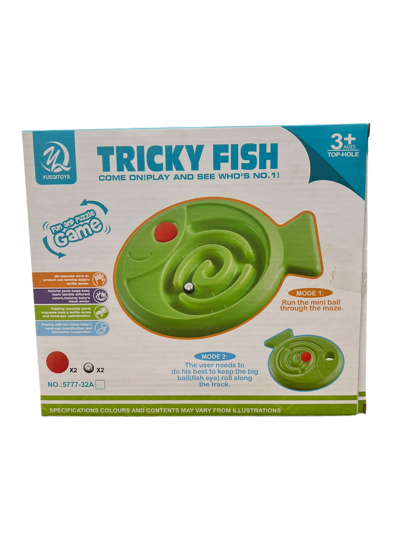 لوح التوازن المتمايل للأطفال بلاستيكي مع 4 كرات لتنمية المهارات الحركية واللعب التفاعلي