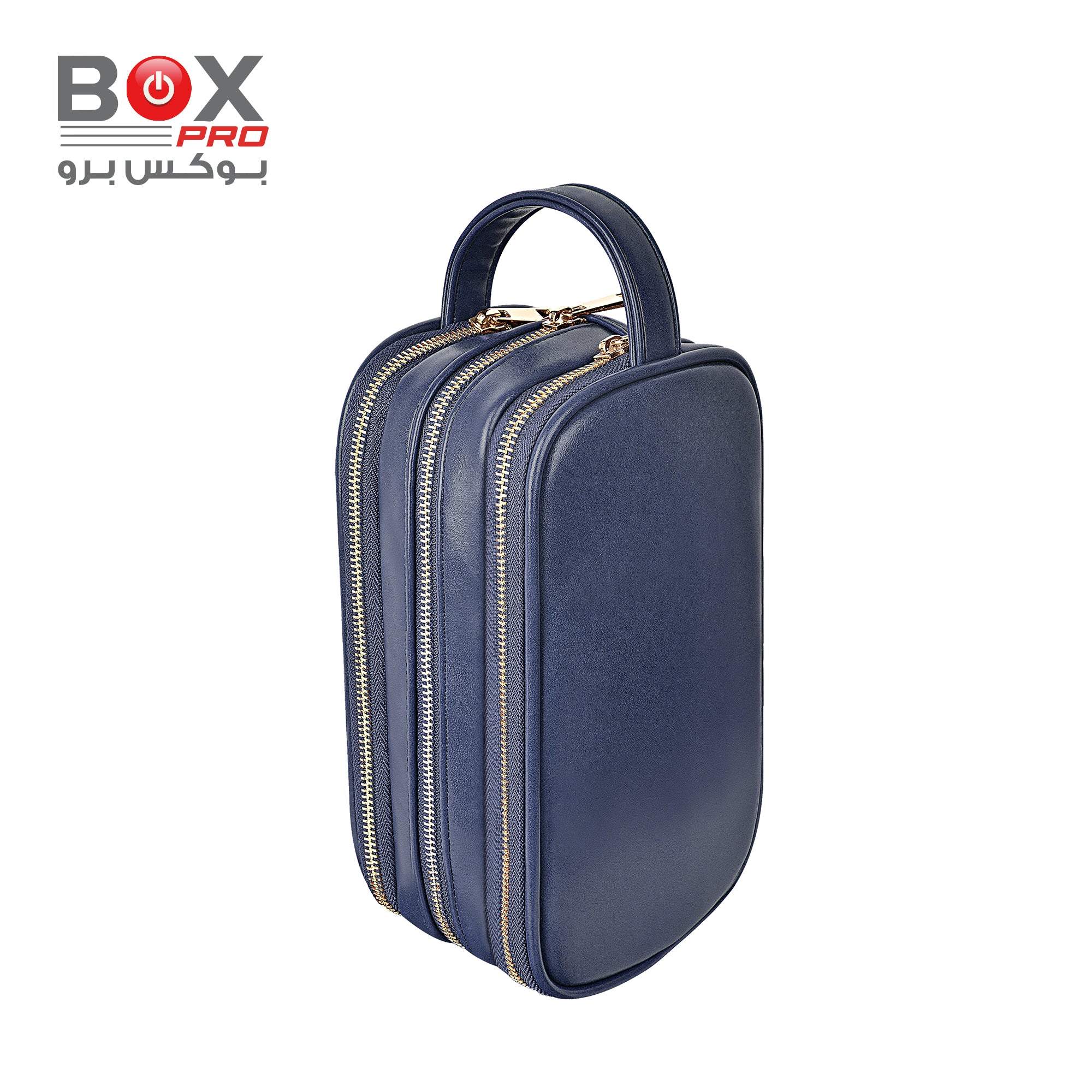 BoxPro Salem Lux Tri Compartment Organize Case - Blue