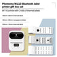 طابعة ملصقات بلوتوث مع 3 رول Phomemo M110 / برتقالي