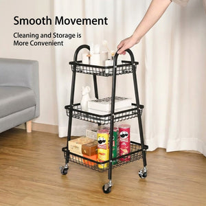 سلة تخزين بثلاثة أرفف