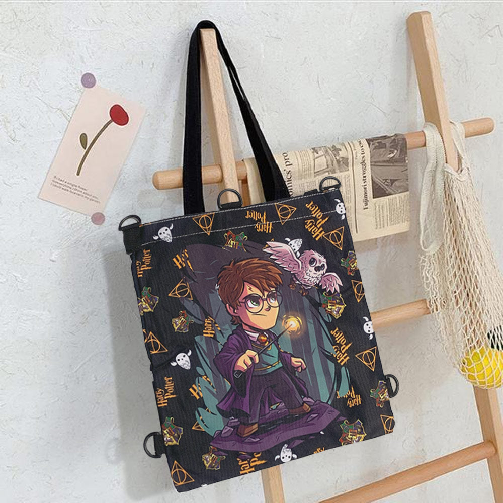 Harry Potter & patterned Printed Multipurpose Canvas Tote Bag