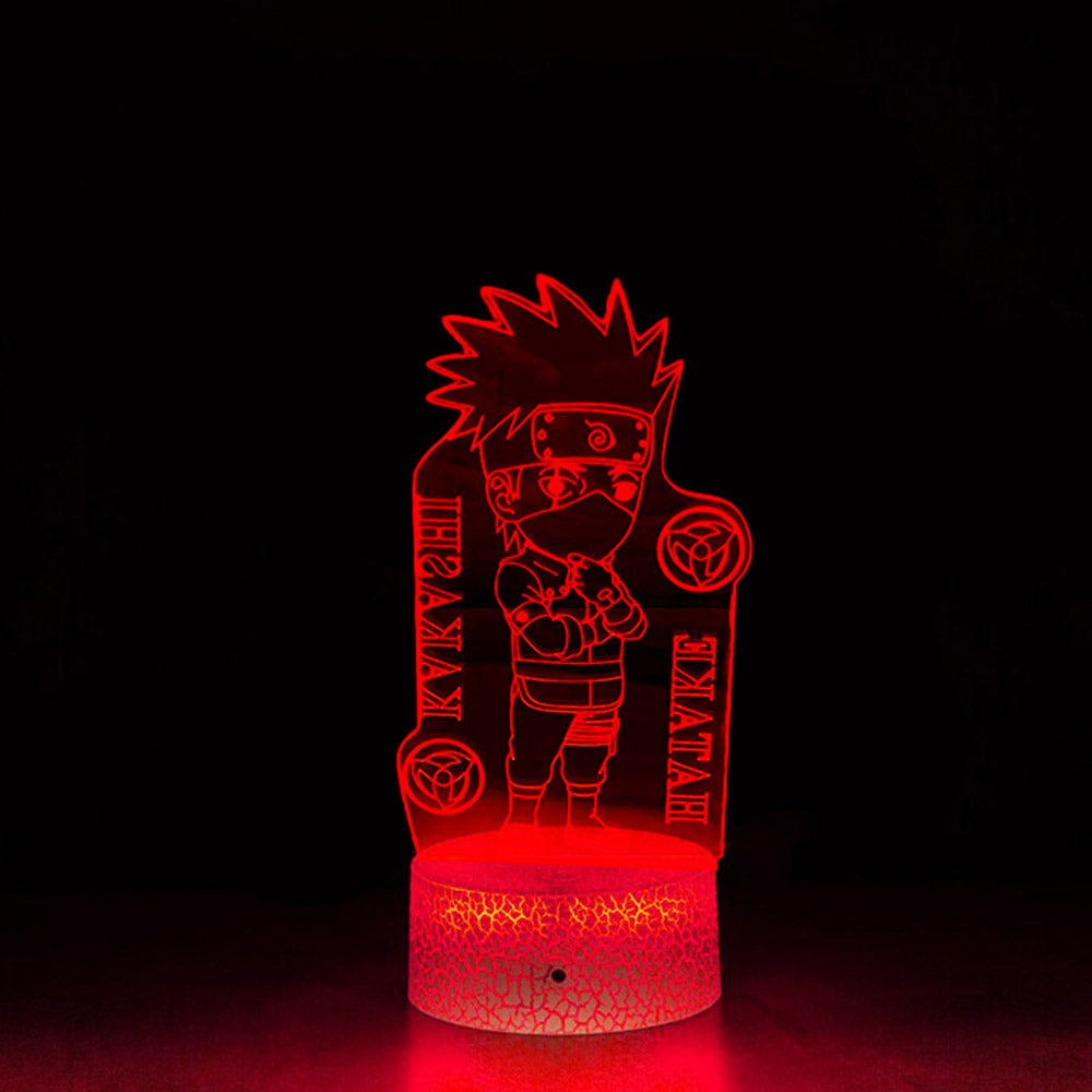 3D الوهم مصباح أنيمي لطيف كاكاشي في ناروتو