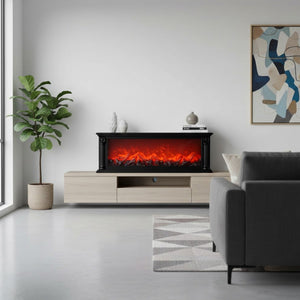 إضاءة مدفأة حرق الخشب الموديل للديكور