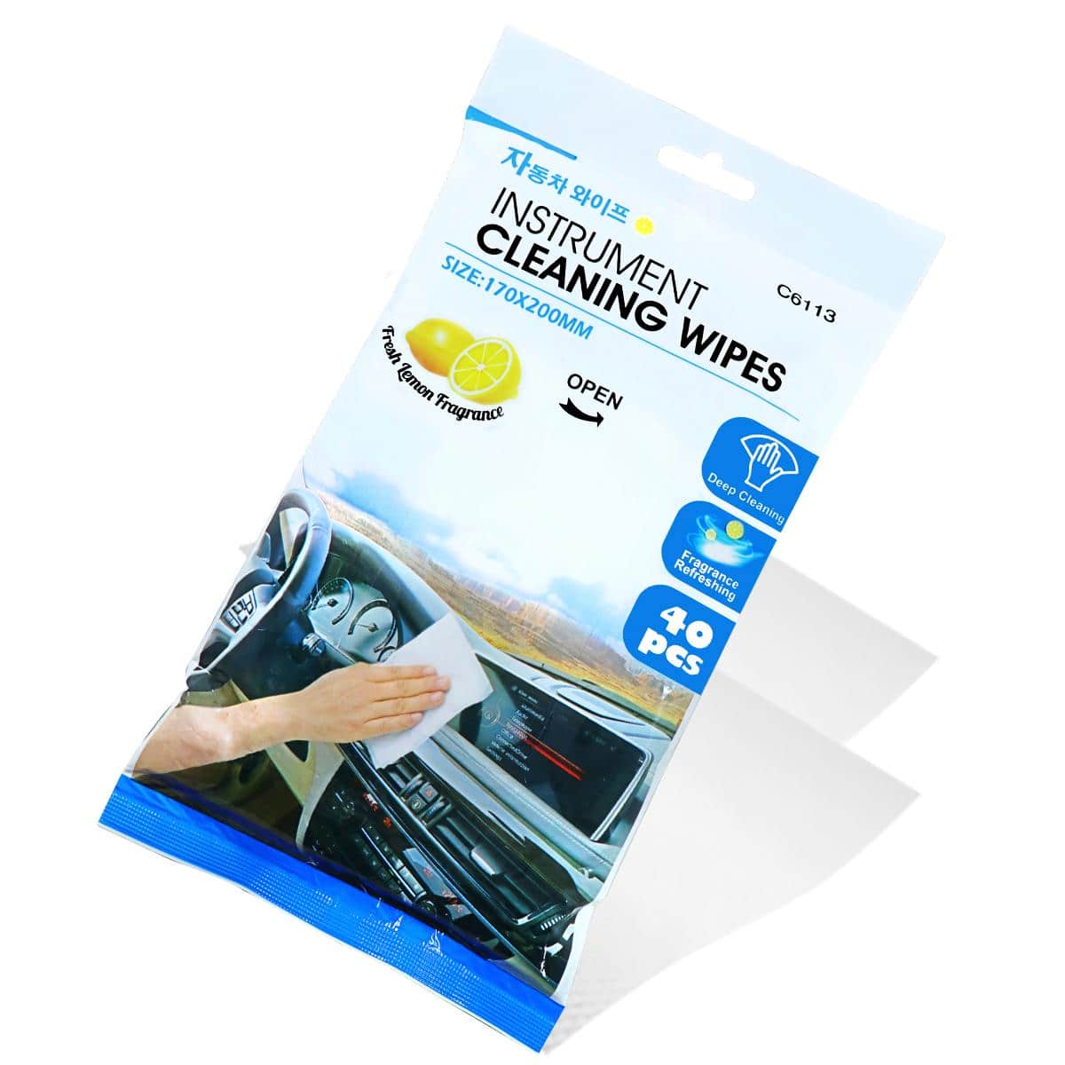 SunCar C6113 40 pieces of wet car cleaning wipes