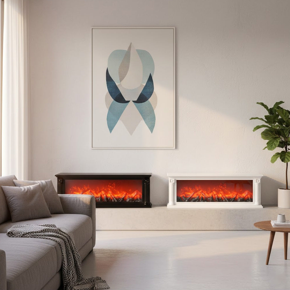 إضاءة مدفأة حرق الخشب الموديل للديكور