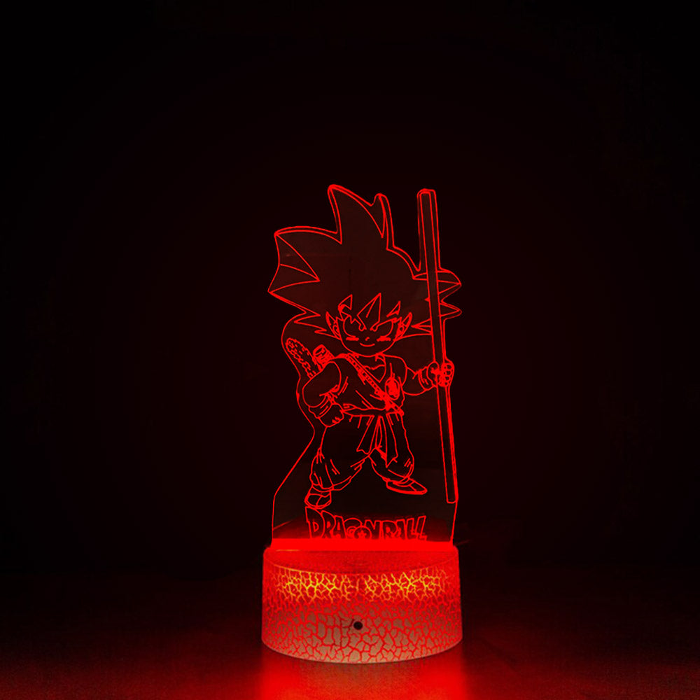 3D Illusion Lamp Anime Boy Goku in Dragon Ball Z