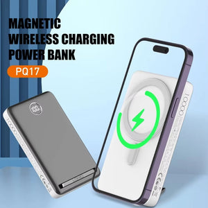 LDNIO PQ17 بنك طاقة لاسلكي محمول بسعة 10000 مللي أمبير