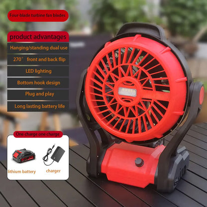 Outdoor Camping Fishing Picnic Portable Air Circulation Fan