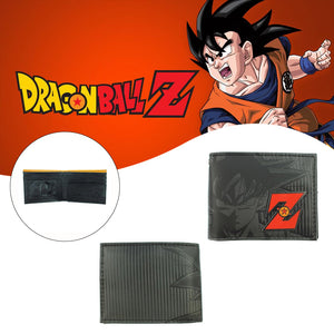 محفظة Dragonball Z Goku Metal Badge "Z" ثنائية الطي