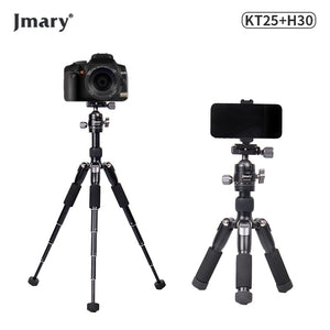 حامل ثلاثي صغير Jmary KT25+H30 للكاميرا أو الهاتف 360 درجة