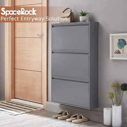 خزانة أحذية جدارية متعددة الطبقات معدن