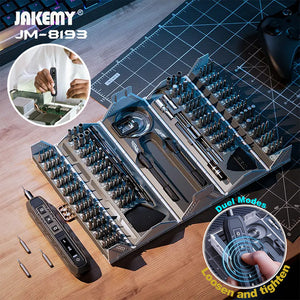 JAKEMY JM-8193 - صندوق أدوات مفك براغي كهربائي 180 في 1