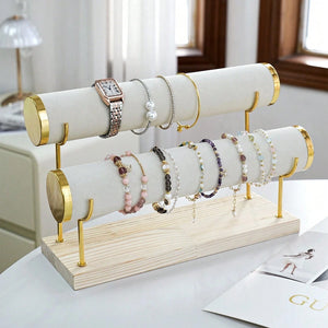 حامل زوجي لتنظيم المجوهرات والساعات