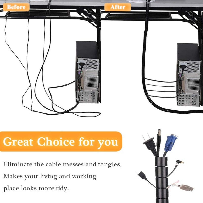 Flexible Cable Management Sleeve 2m