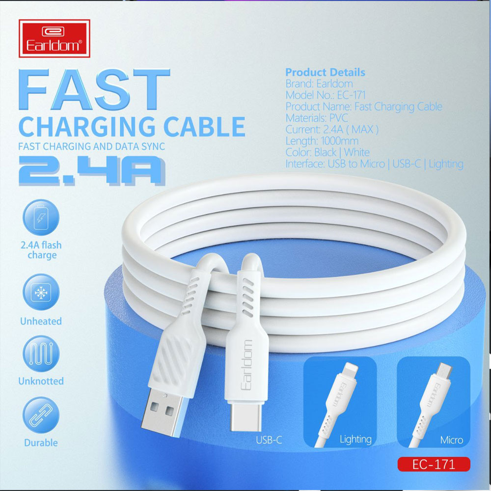 50Pcs "Earldom" fast charging Cable