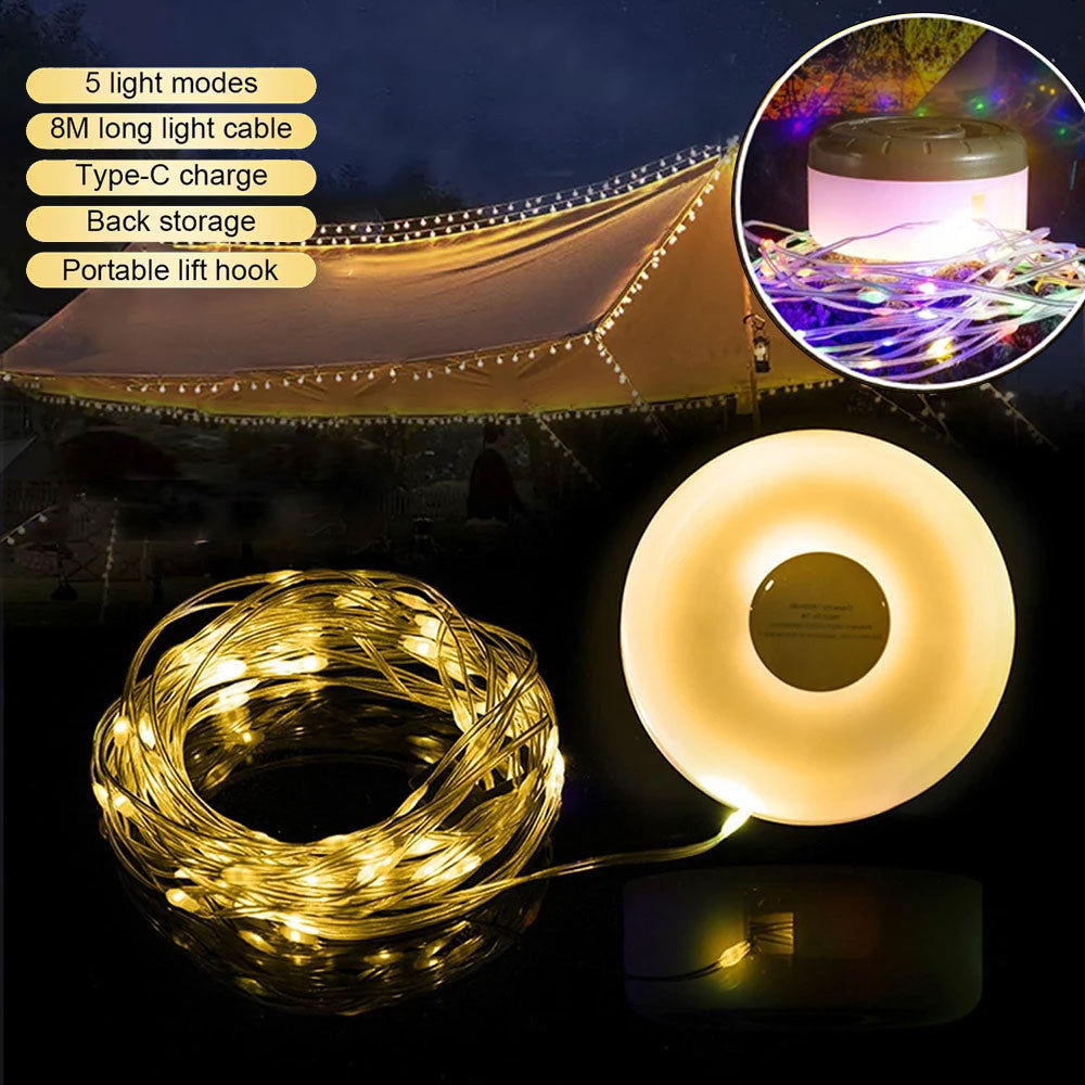 Camping Light With 8M LED Lights Strip