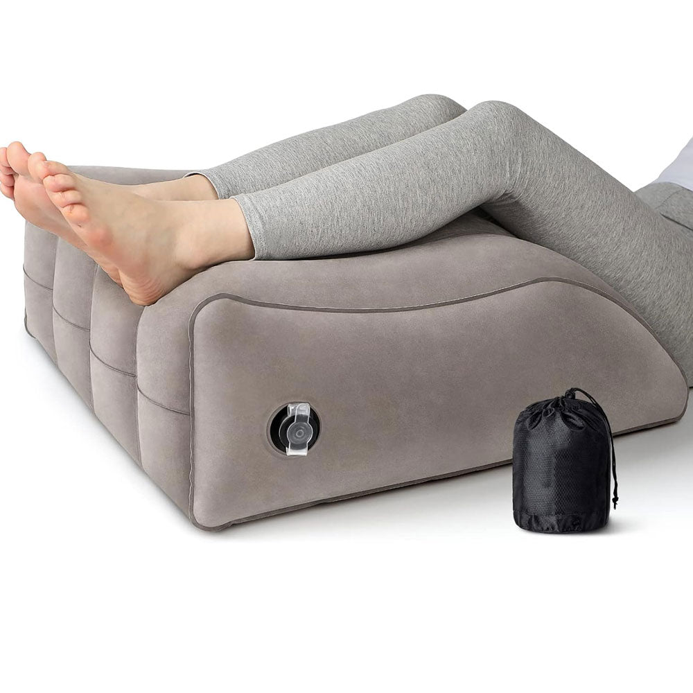Inflatable leg lift pillow