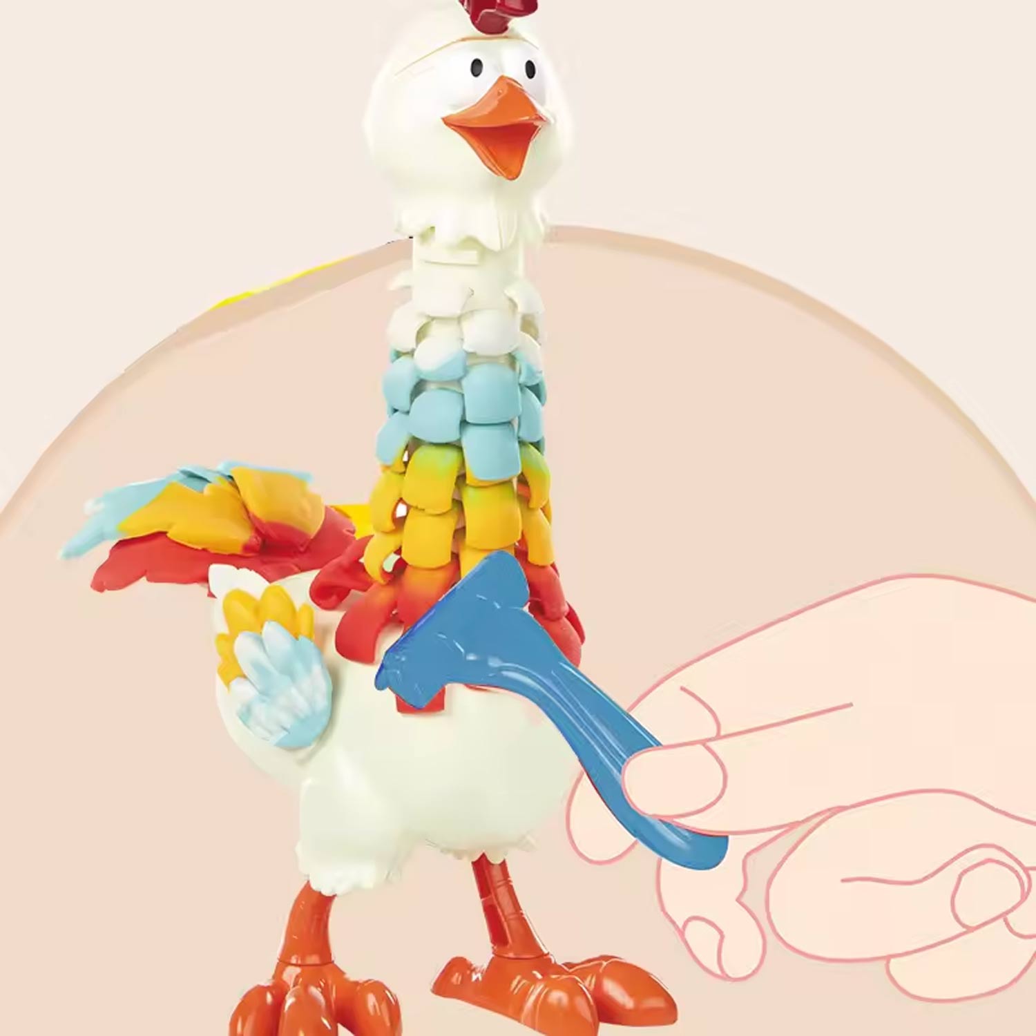 chicken play clay set DIY kindergarten magic dough