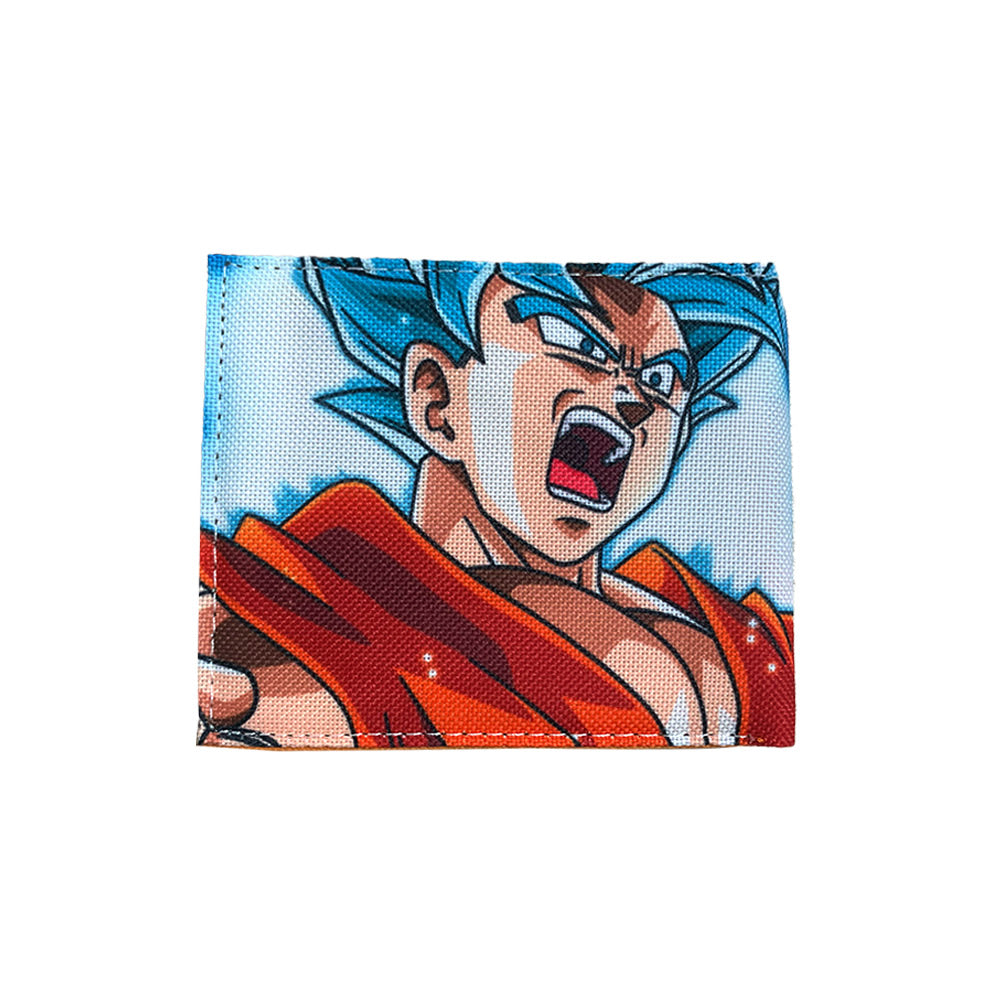 Blue Goku Printed PU Leather Wallet