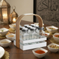 حامل توابل مع 9 عبوات زجاجية