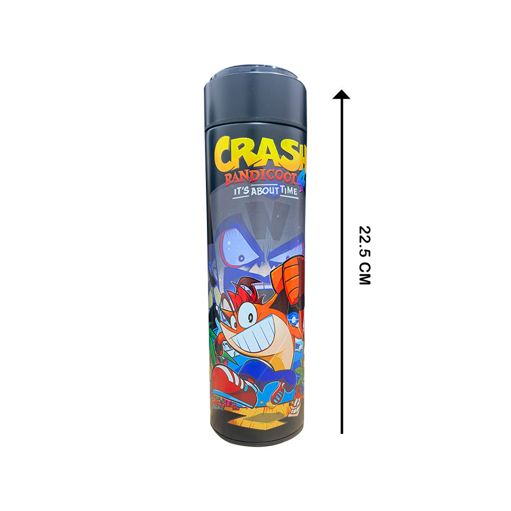 Cartoon Crash LED Smart Thermos Water Bottle 500ML