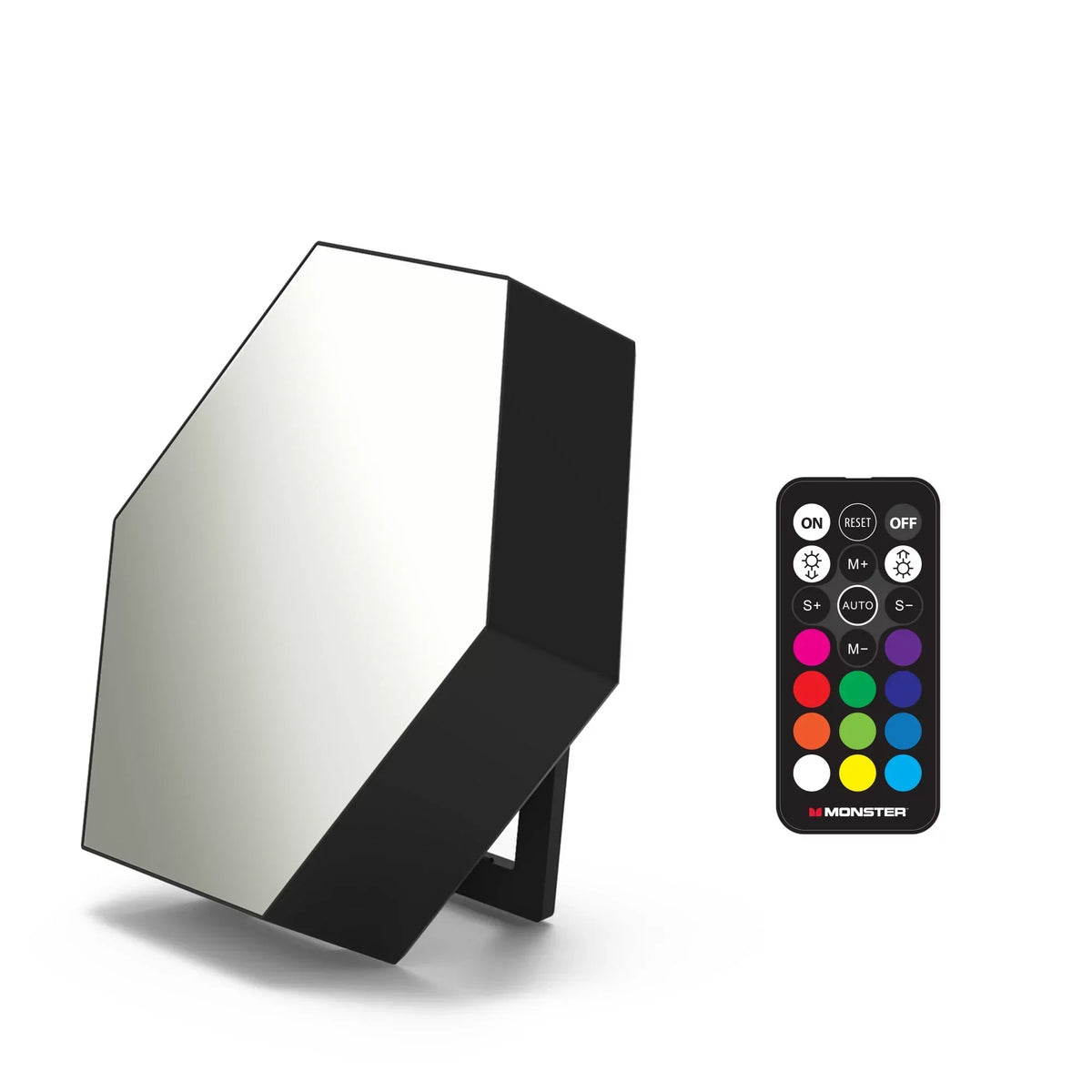ضوء مرآة ثلاثي الأبعاد تفاعلي بالصوت RGB+1