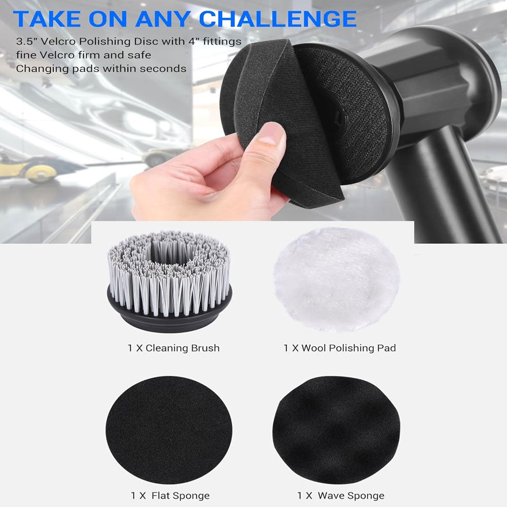 Cordless rechargeable car polisher 10000ml battery