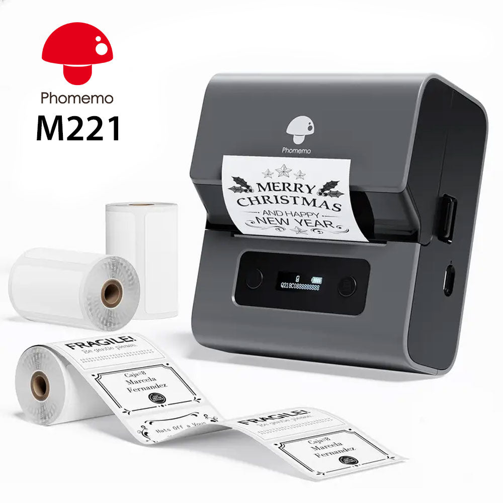 Phomemo M221 Bluetooth thermal label printer / Black&Gray