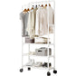 Clothes rack on wheels with 3 layers