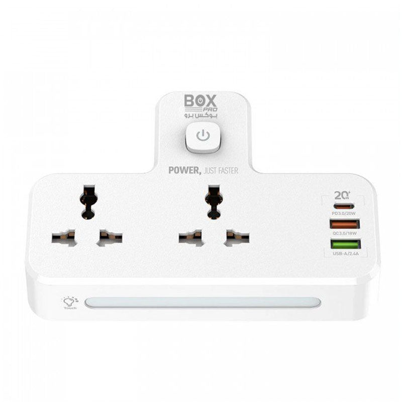 BoxPro BS3304 / 20W 3-Port USB Charger Extension Power Strip