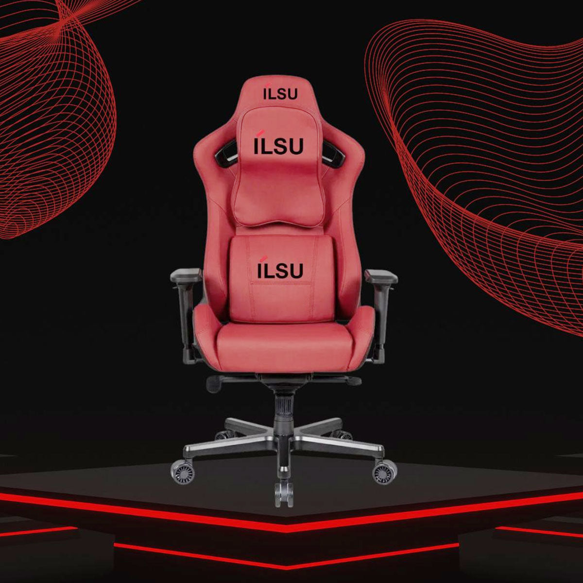  كرسي الألعاب ILSU نايت - أحمر