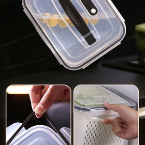 صندوق تخزين محكم الإغلاق مع غطاء صمام هواء