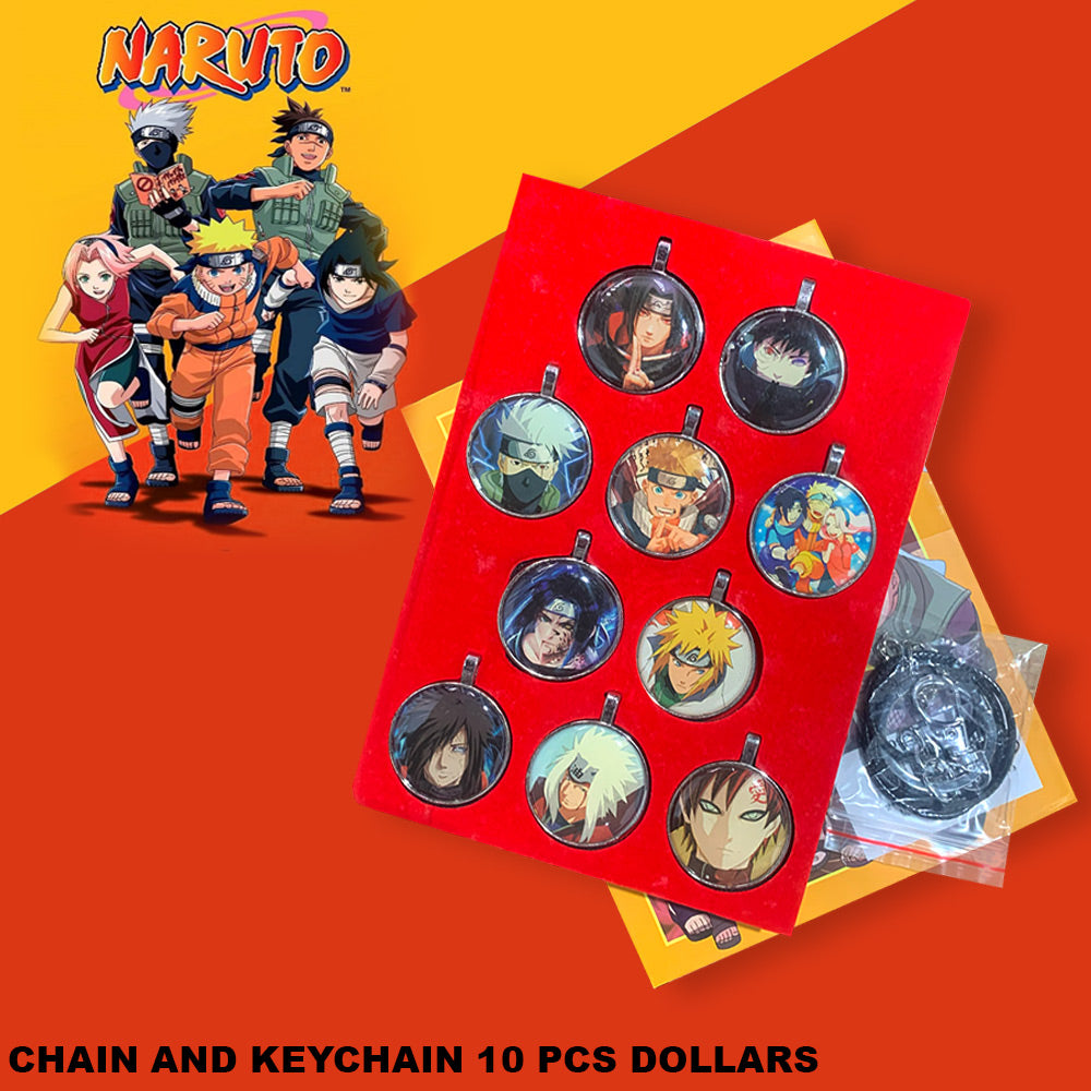 10 pcs Naruto pendants For Chain and Keychain