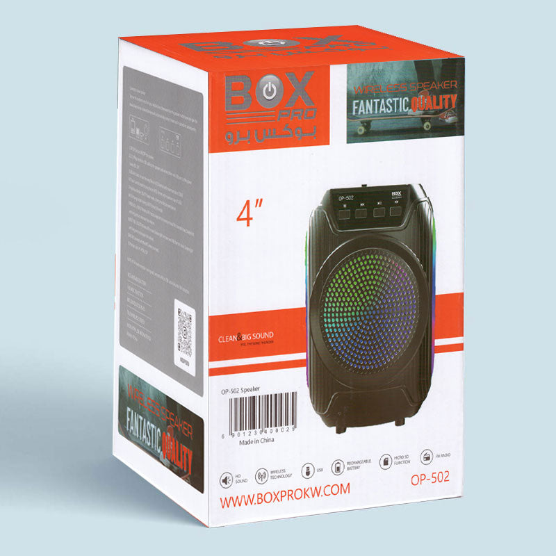 BoxPro-4Inch Portable Bluetooth speakers OP-502