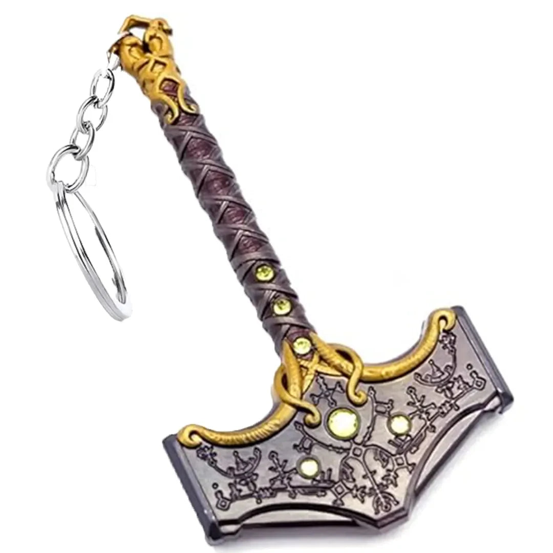 God of War Ragnarok Thor's Hammer Key Chain