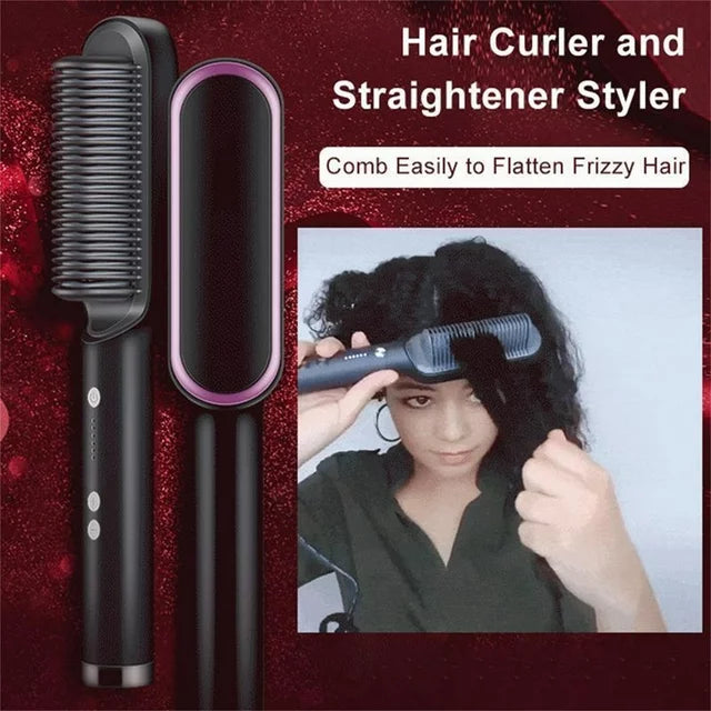 Multifunctional professional hair straightener