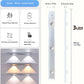 كشاف LED قابل للشحن مع مستشعر حركة من 20 سم إلى 120 سم