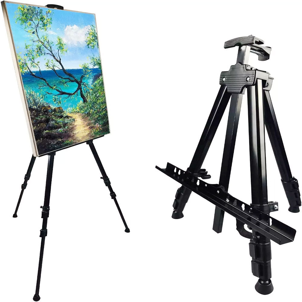 Adjustable tripod for painting canvases