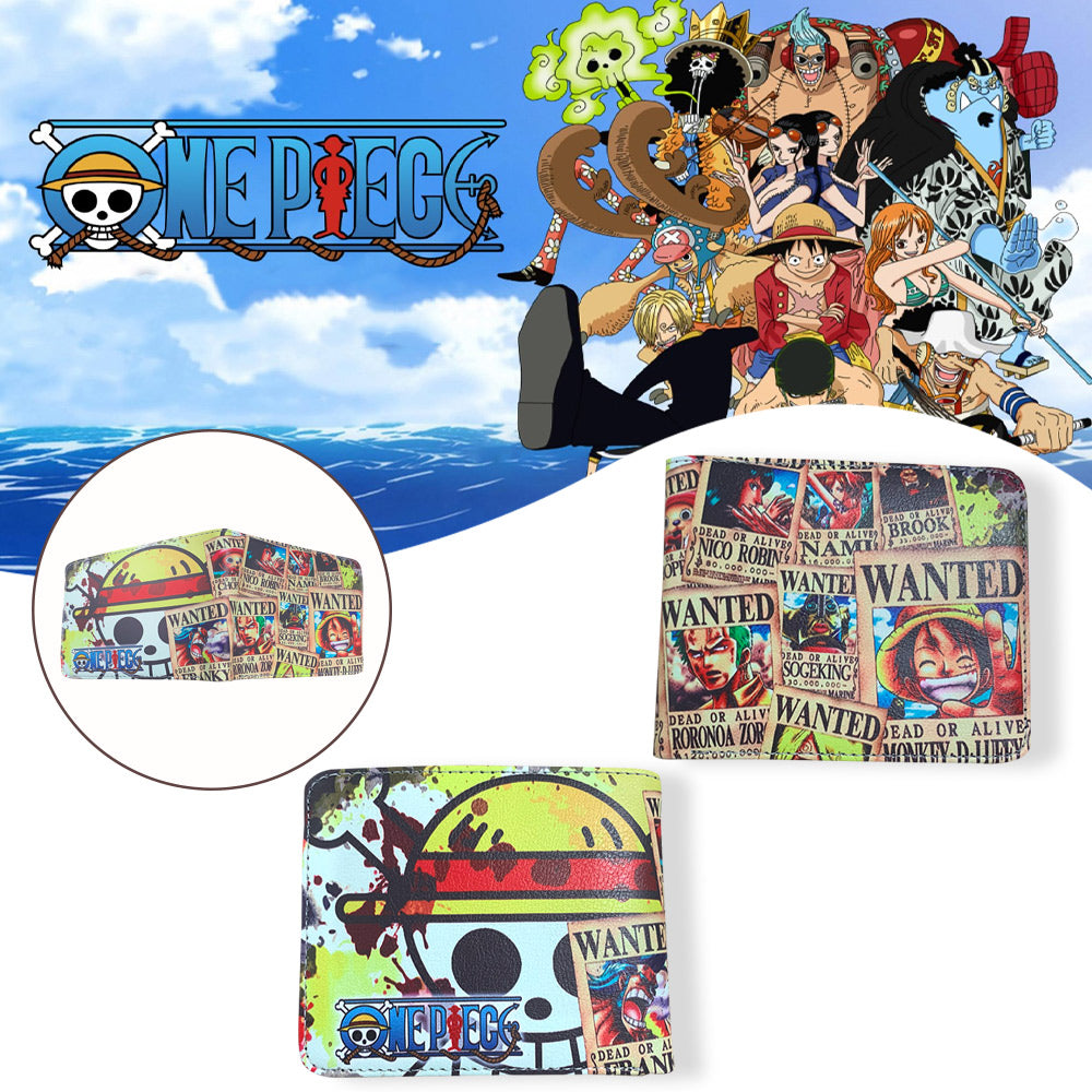 One Piece Wanted Post Printed PU Leather Wallet