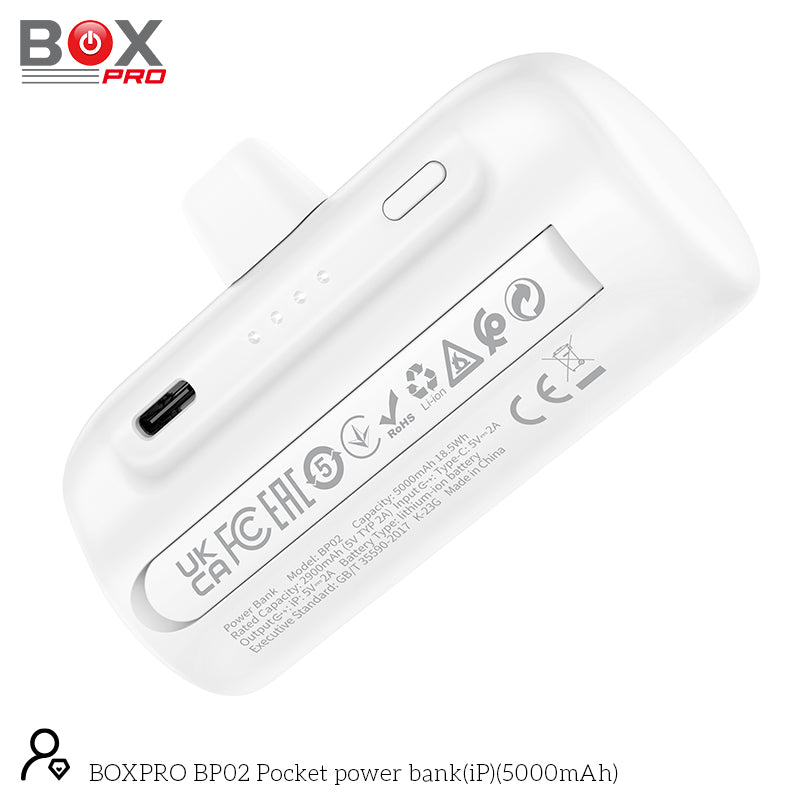 BOXPRO BP02 Pocket power bank(iP)(5000mAh)