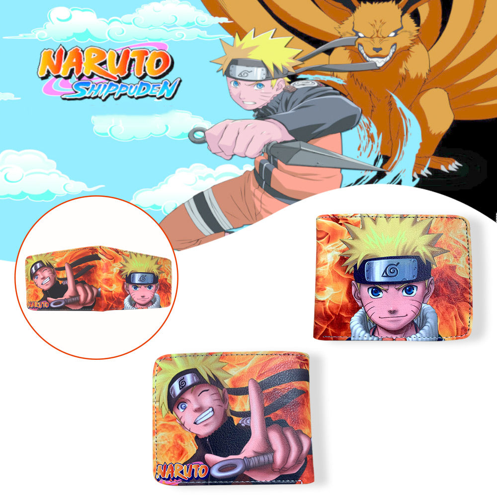 Naruto Front & Back Printed PU Leather Wallet