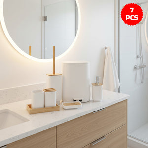 مجموعة إكسسوارات الحمام من 7 قطع