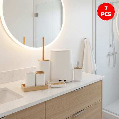 مجموعة إكسسوارات الحمام من 7 قطع