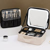 Makeup Cosmetic Bag With mirror - White