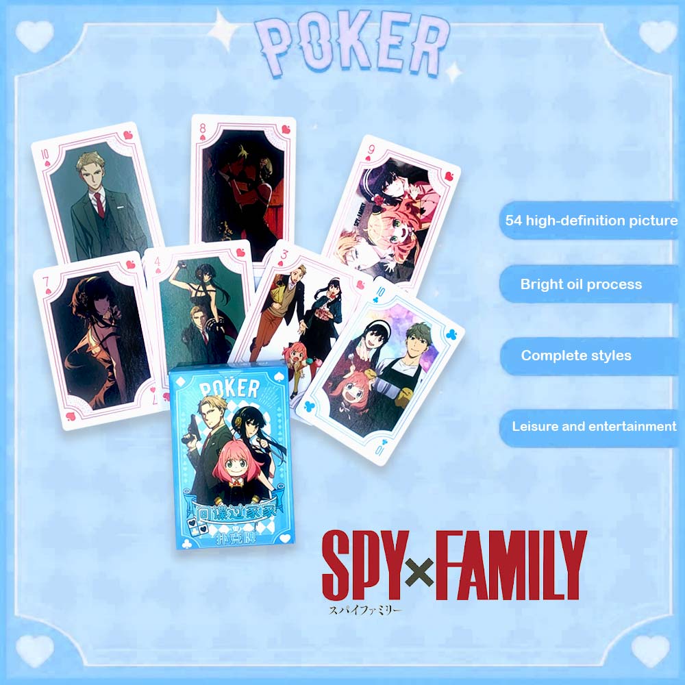 Anime Poker Cards Set 54 sheets