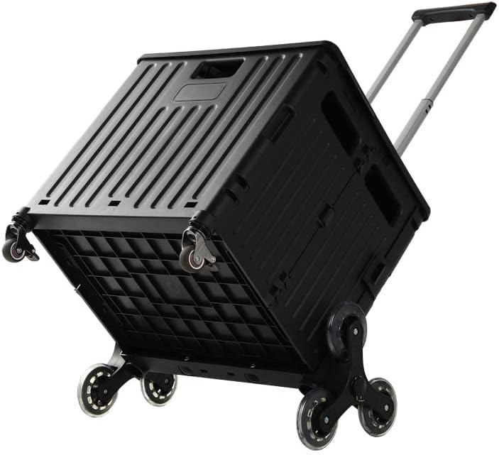 65L Folding Shopping Cart, with Wheels