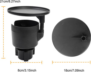 طاولة مع حامل أكواب قابل للتوسيع للسيارة 2 في 1